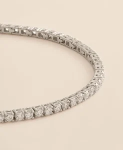 3 CT. Lab-Grown Diamond 14k White Gold Tennis Bracelet