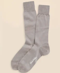 Egyptian Cotton Jersey Knit Crew Socks