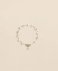 Faux-Pearl Chain Bracelet