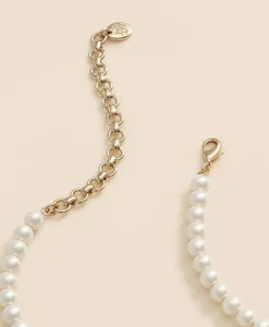 Faux-Pearl Gold-Plated Necklace
