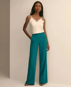 Fine Crepe Wide-Leg Pant