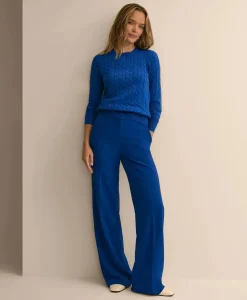 Fine Crepe Wide-Leg Pant