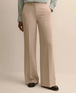 Fine Crepe Wide-Leg Pant