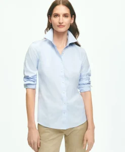 Fitted Non-Iron Stretch Supima® Cotton Dress Shirt