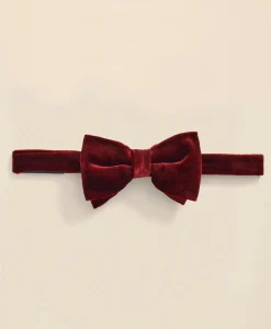 Formal Silk Blend Velvet Bow Tie