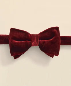 Formal Silk Blend Velvet Bow Tie