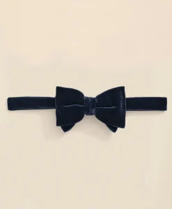 Formal Silk Blend Velvet Bow Tie