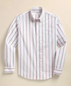 Friday Shirt, Poplin Ribbon Stripe