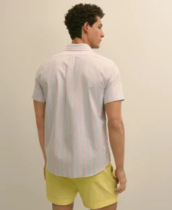 Friday Shirt, Short-Sleeve Oxford Stripe