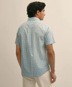 Friday Shirt, Short-Sleeve Poplin Check