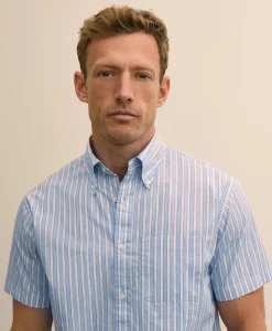 Friday Shirt, Short-Sleeve Poplin Stripe