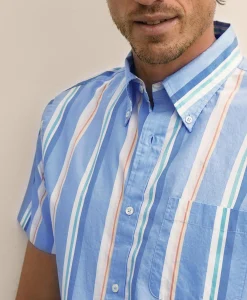 Friday Shirt, Short-Sleeve Poplin Stripe