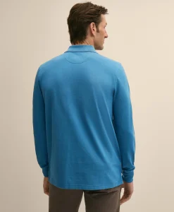 Golden Fleece® Stretch Supima® Long-Sleeve Polo Shirt