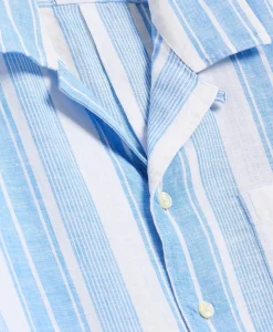 Irish Linen Short-Sleeve Camp Collar Sport Shirt