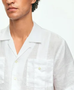 Irish Linen Short Sleeve Guayabera Shirt