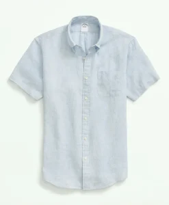 Irish Linen Short-Sleeve Sport Shirt