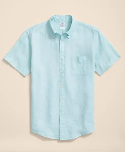 Irish Linen Short-Sleeve Sport Shirt