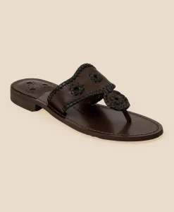 Jack Rogers Jacks Leather Flat Sandal