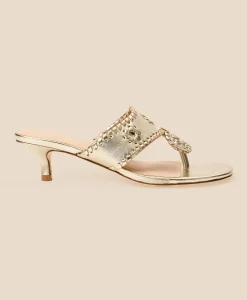 Jack Rogers Kitten-Heel Sandals