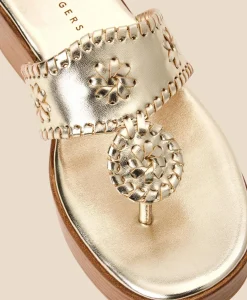 Jack Rogers Platinum Wedge Sandals