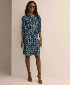 Jersey Belted Shirtdress