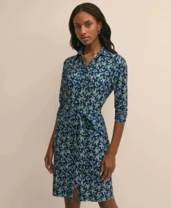Jersey Belted Shirtdress