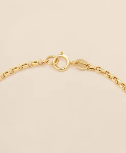 14k Gold Heart Pendant Bracelet