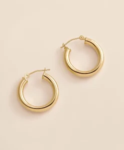 14k Gold Small Hoop Earrings