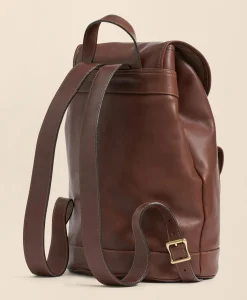 Leather Drawstring Backpack