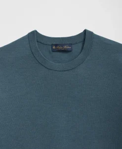Lightweight Luxe All-Season Sweater, Short Sleeve Crewneck