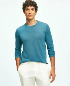 Lightweight Luxe All-Season Sweater, Crewneck
