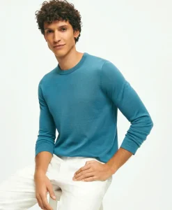 Lightweight Luxe All-Season Sweater, Crewneck