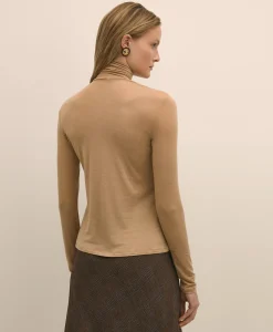 Lightweight Modal Cashmere Turtleneck