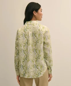 Linen Botanical Print Shirt