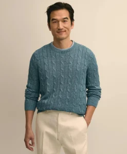Linen Cable Knit Sweater