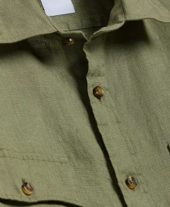 Linen Military Sport Shirt