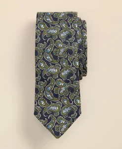 Linen Paisley Tie
