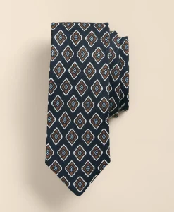 Linen-Silk Foulard Tie