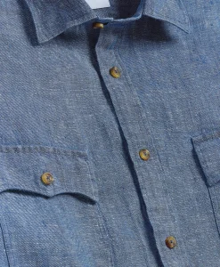 Linen Twill Shirt Jacket