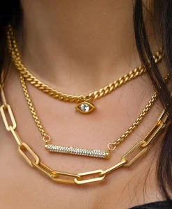 Loni Paul Crystal Evil Eye Necklace