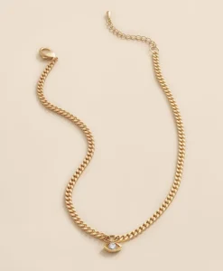 Loni Paul Crystal Evil Eye Necklace