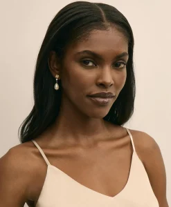 Loni Paul Shell & Pearl Earrings in 14K Plated Gold