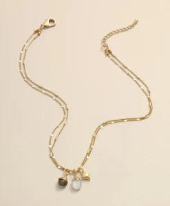 Loni Paul Two-Strand Charm Necklace in 14K Plated Gold