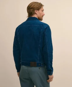 Medium Wale Corduroy Indigo Trucker Jacket