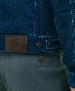 Medium Wale Corduroy Indigo Trucker Jacket
