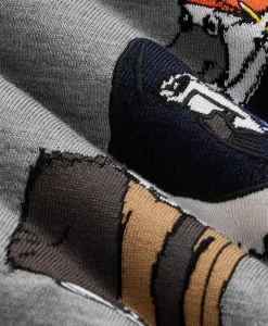 Merino Wool Henry Intarsia Sweater