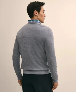 Merino Wool Henry Intarsia Sweater