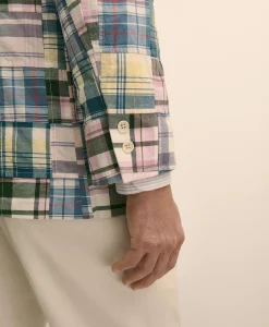 No. 1 Sack Sport Coat in Cotton Patchwork Madras