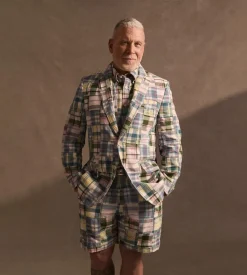 No. 1 Sack Sport Coat in Cotton Patchwork Madras