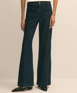 Patch Pocket Bootcut Jeans